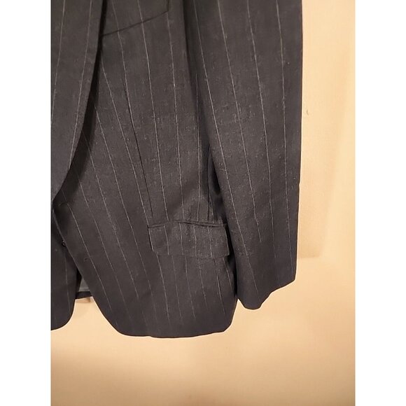 Hugo Boss 38R Corleone 2 Button Black Blazer Sport Coat Suit Jacket Virgin Wool - Picture 3 of 16